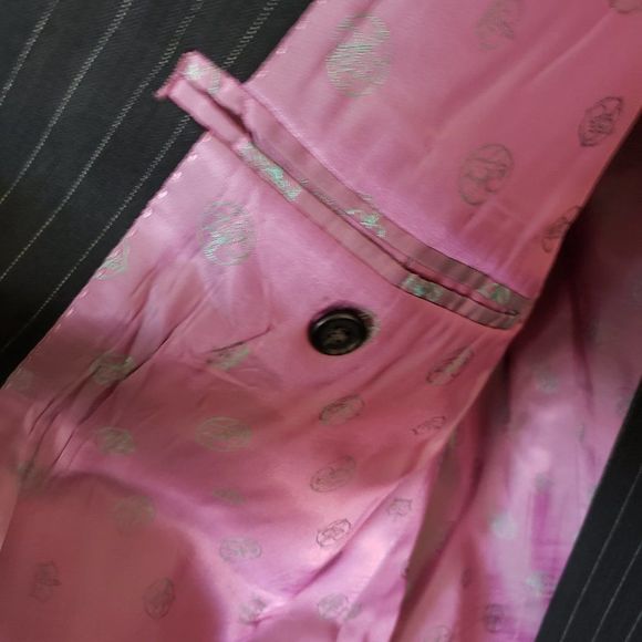 CT1014b SEAN JOHN PIN STRIPE SUIT JACKET & SLACKS - Picture 6 of 9